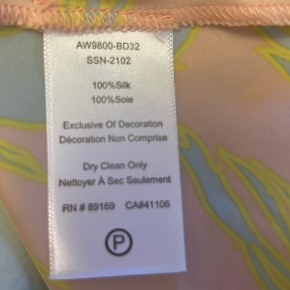 ATM Palm Print Silk Charmense Midi Skirt - Picture 13 of 13